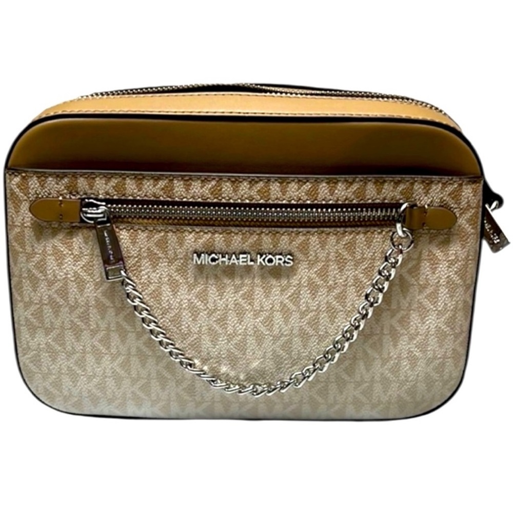 Michael Kors Tan and Cream ombre crossbody purse